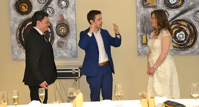 Magician and mind-reader Paul Henry booked for a wedding with his “The Experience” package